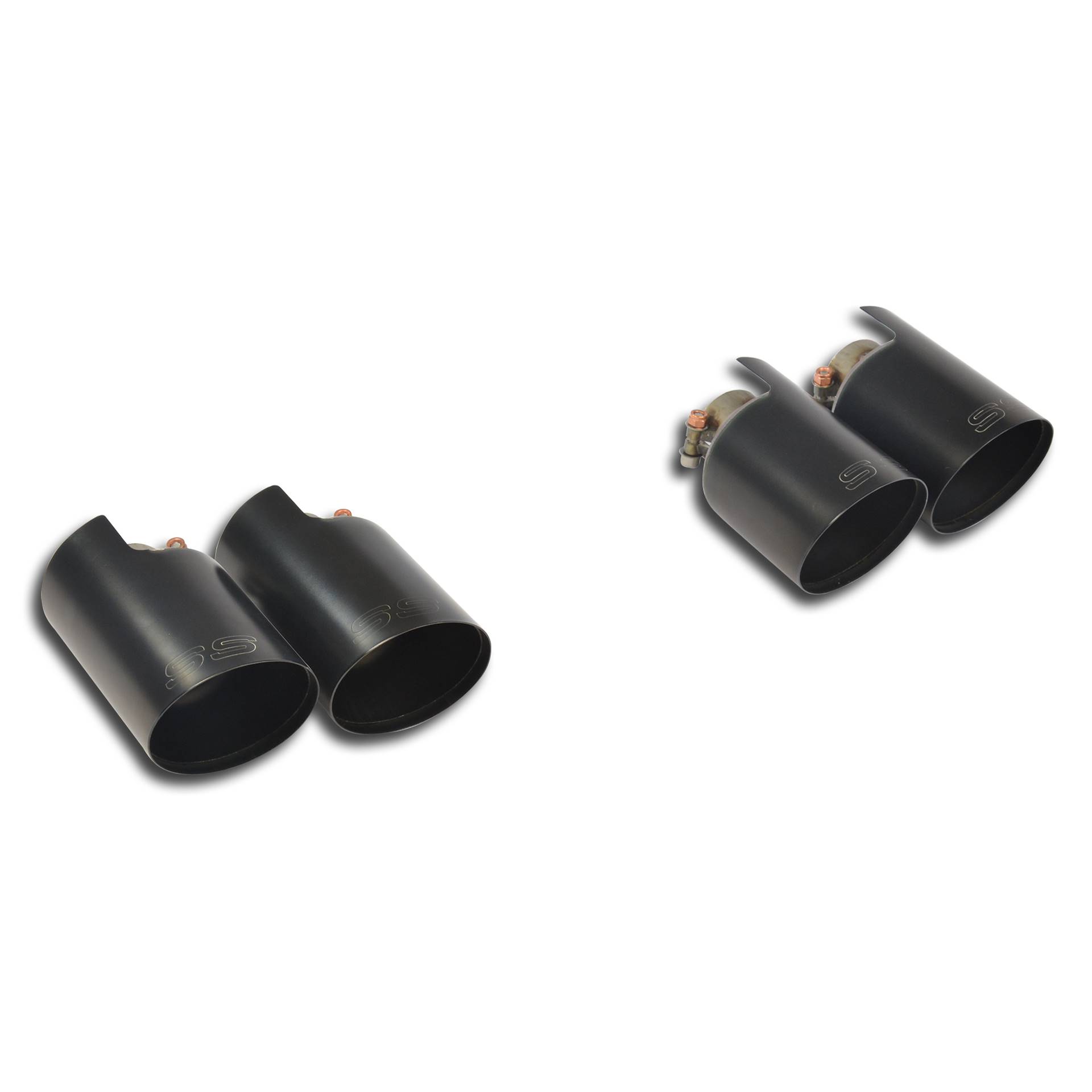 Kit terminali "Racing-Gun Metal Grey" Destro OO100 - Sinistro OO100 